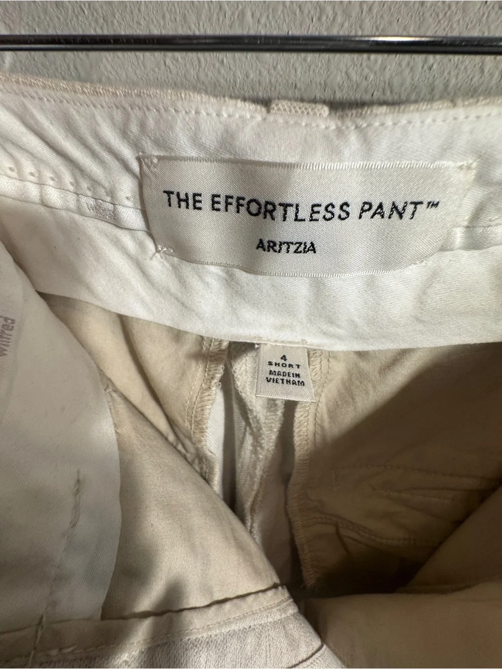 Aritzia Effortless Wide-Leg Linen Pants in Natural